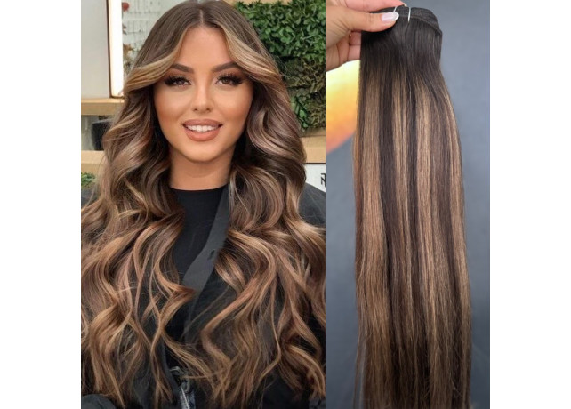 Extensii Clip-On DeLuxe Balayage B #2/8/2